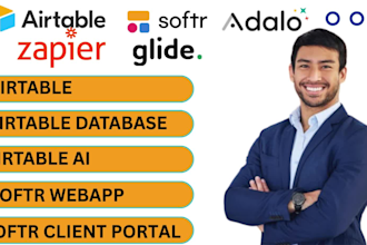 airtable, airtable interface airtable automation, softr web app, database expert