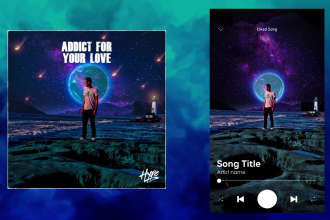 animate your album cover for youtube, insta, spotify canvas