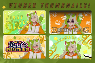 create youtube thumbnails for vtubers