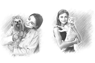 draw sketch illustration pencil art from a picture