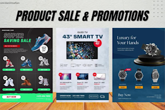 design professional product sale and promotion or advertisement flyer