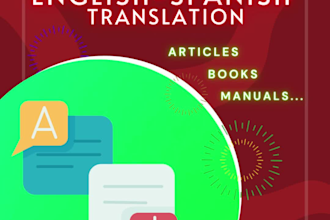 translate documents or books into spanish or viceversa