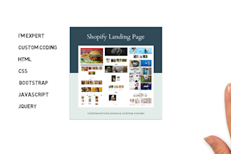 customize shopify theme and apps, design shopify landing page with shogun
