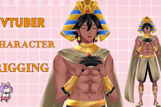 design and rig live2d model 2d vtuber model live2d avatar 2d vtuber character