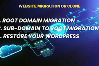 transfer, duplicate, move wordpress and domain transfer to new host