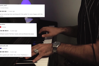 create a chilling piano track for you