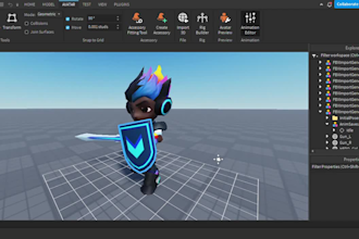 make the rig and animation for model ,character ,r6 or r15