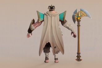 create a high quality stylized 3d character for games and animation