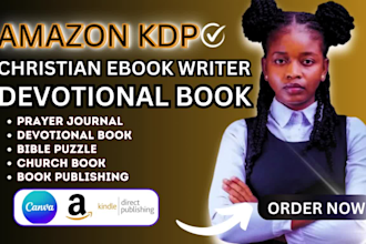 do custom design christian ebook, 30 days daily devotional prayer journal, etsy