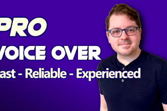 record an american english male voice over