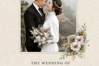design wedding, party, birthday invitation cards