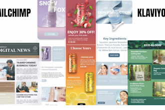 design mailchimp and klayivo email template newsltter