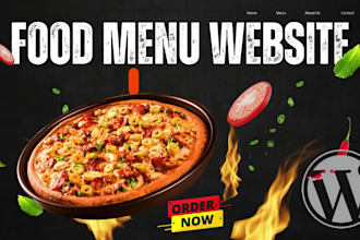 create restaurant website online food ordering wordpress website food menu