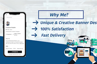 do gif animation hero image shopify store banner or flyer design