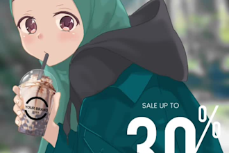 make an anime style animated gif for your product
