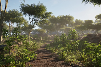 create 3d game environment map location game art level design landscape in ue5