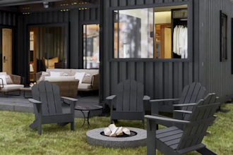 provide 3d renders, architectural plans for container home