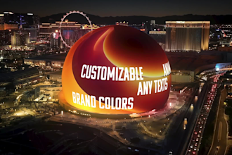 show your brand on vegas sphere for youtube, meta, tiktok