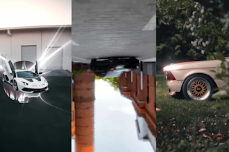 do car video editing for tiktok and instagram reel