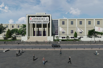 design walkthrough animation of virtual expo and events