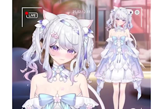 rig high quality live 2d vtuber model streaming avatar pngtuber  vtuber artist
