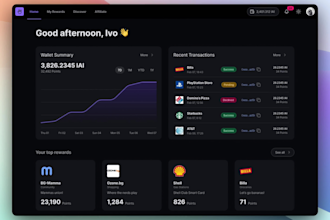build loyalty reward base app with ai integration, google wallet, apple wallet