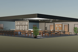 model a 3d interior in blender for you