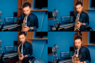 record a professional big band saxophones section