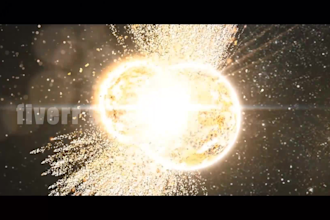 make epic planets collision logo reveal animation