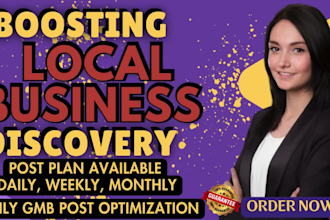 manage your gmb and write 30 local SEO posts with geo tagged images