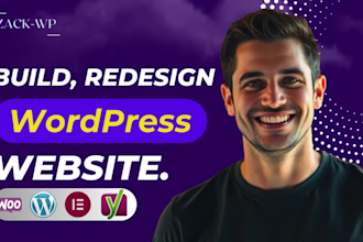 build wordpress website, create blog website or design, redesign wordpres