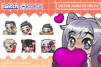 create chibi anime twitch animated emotes