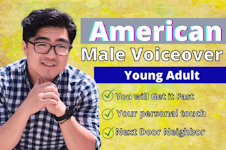 record a professional american male voiceover