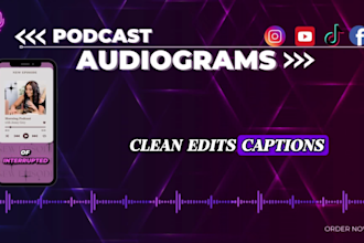 edit podcast audiograms for youtube shorts, instagram reels