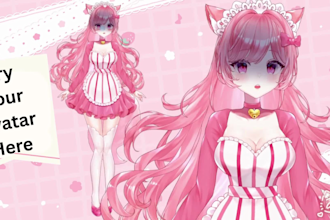 commission live2d model, 2d vtuber model, live 2d vtuber commission for vtuber