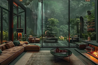 create cozy room raining mediation video for you