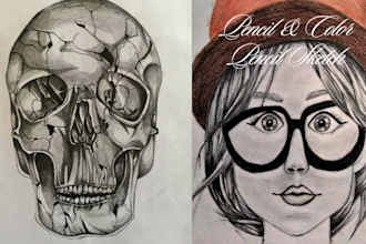 draw pencil sketch, pencil portrait, color pencil drawing