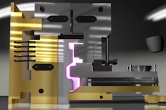 design 3d technical animation, 3d mechanical animation, 3d casting process video