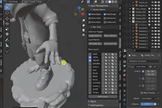 3d rig,fix,facial rig,full body, ik,fk switch, blendshapes,control rig in blener