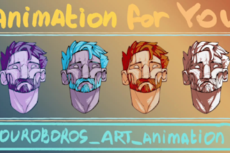 do 2d draft animation of your characters, scene