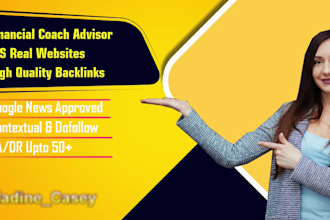 do financial coach, financial advisor guest post quality backlinks