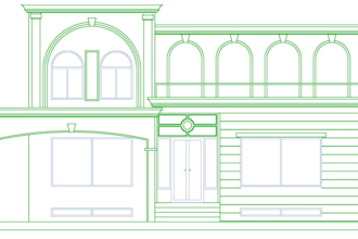 design autocad 2d house plan and 3d exterior