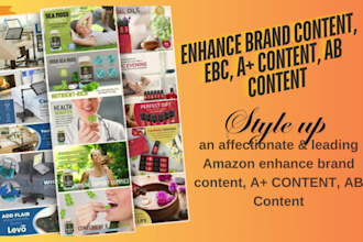 design amazon store front design, enhance brand content ebc , ab plus content