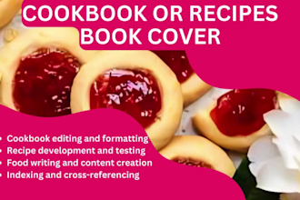 recipes cookbook book layout design book formatting for print ebook publishing