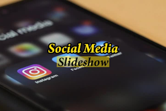 an amazing photo slideshow video with music and text