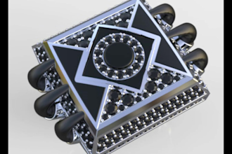 create a ring design for you and 3d jewelry design