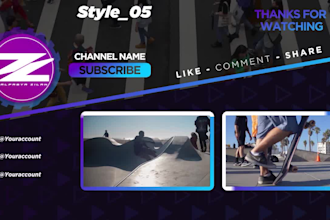 make youtube end screen outro