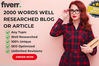 write strategic SEO articles and blog posts for content marketing
