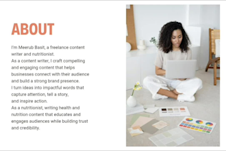write health and wellness blog posts with SEO keywords