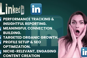 be your linkedin manager, carousel post design, content creator, grow your page